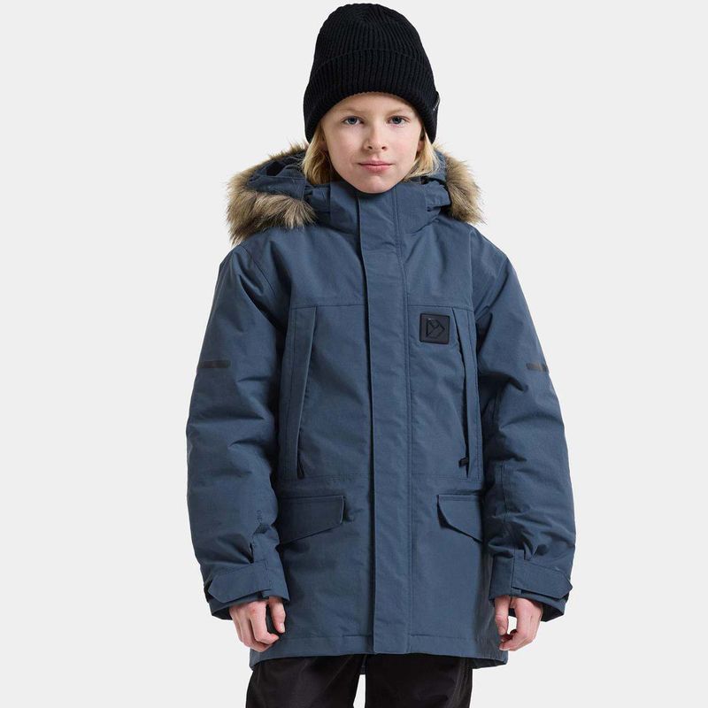 Didriksons Sylvin Kids 2 parkas til barn, Mountain Blue