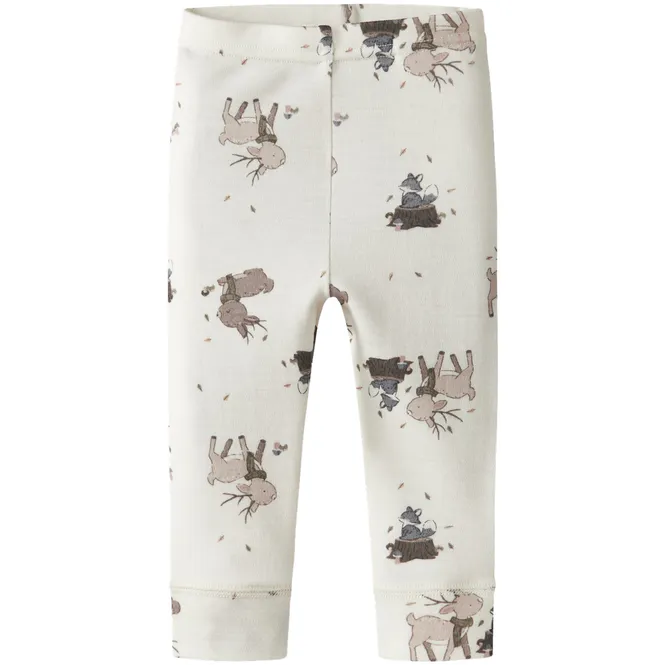 Hovedbilde Name It Nbmwillitus leggings i ull til baby, Snow ...
