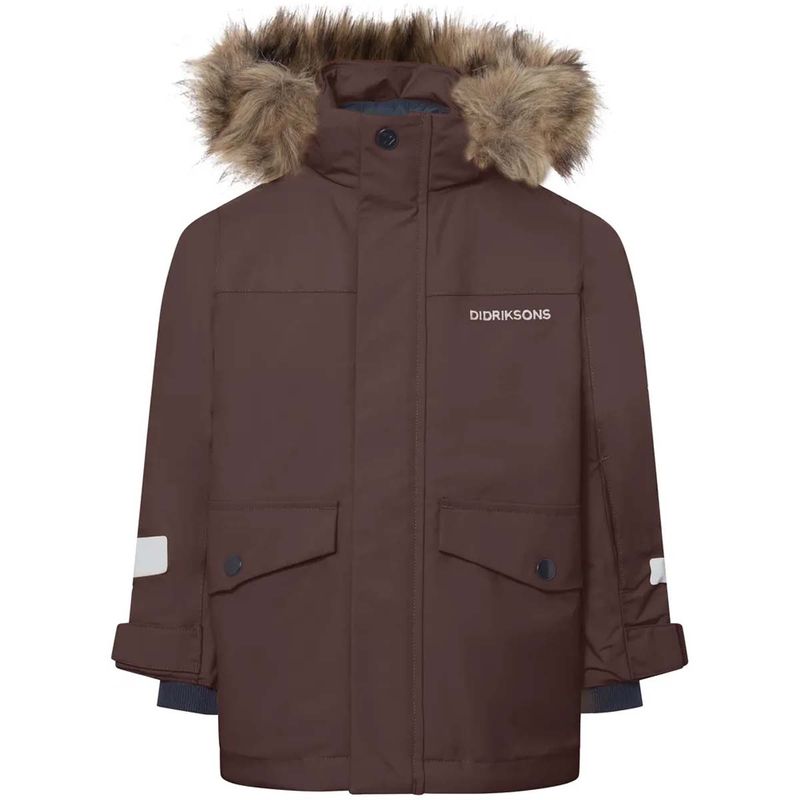 Didriksons Bjärven Kids 5 parkas, Shadow Brown