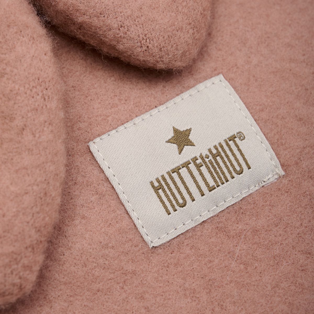 HUTTEliHUT Balaclava Kanin ullfleece, Burlwood