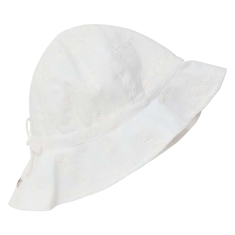 HUTTEliHUT Embroidery solhatt til barn, Antique White