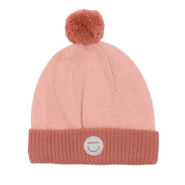Hovedbilde Viking Toasty Pom Pom lue i ull til barn, Pink