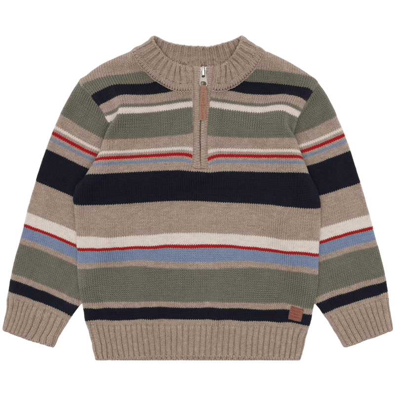 Hust and Claire Pelle half-zip genser til barn, Biscuit