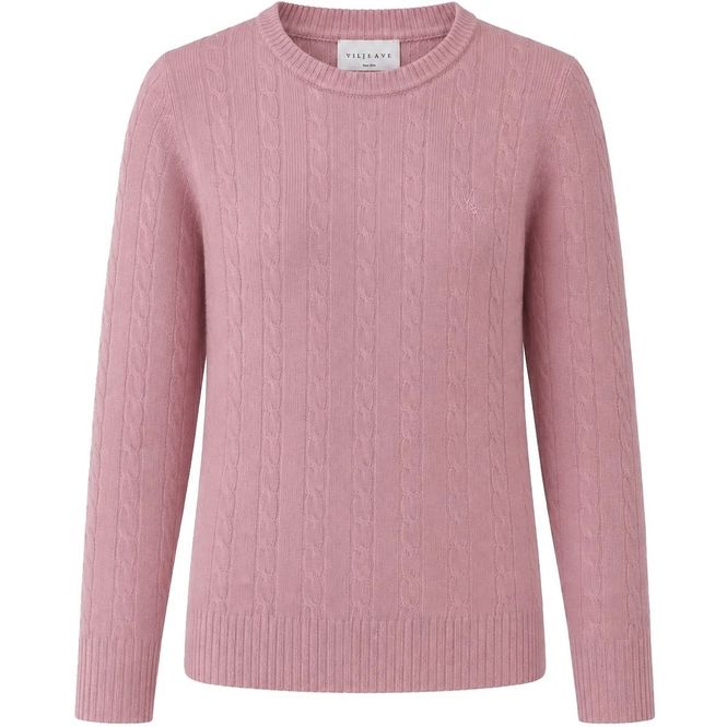 Hovedbilde Vilje & Ve Elise strikket genser i ull, Soft Pink
