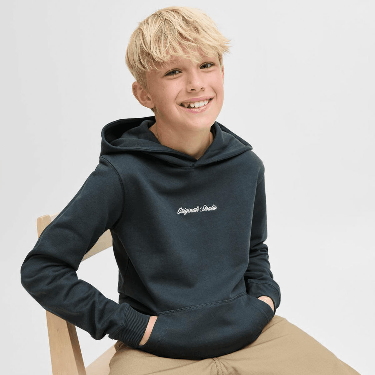 Jack and Jones Junior Jornorrebro hettegenser, Forest River