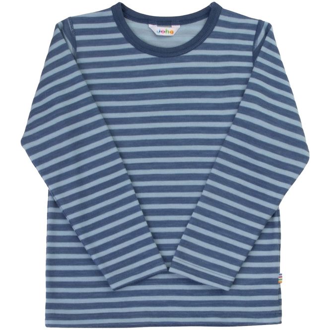 Hovedbilde Joha genser i ull til småbarn, Drk. blue/Stripe