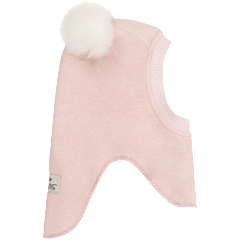 HUTTEliHUT balaclava i ull m/alpakkadusker, Rose Smoke