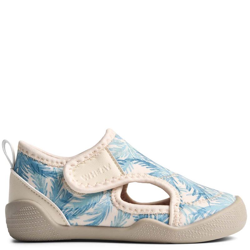 Wheat Swirl badesko til barn, Palm blue