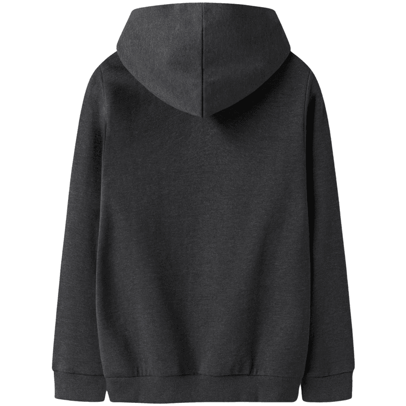 Name It Nkmvimo zip-genser til barn, Dark Grey Melange