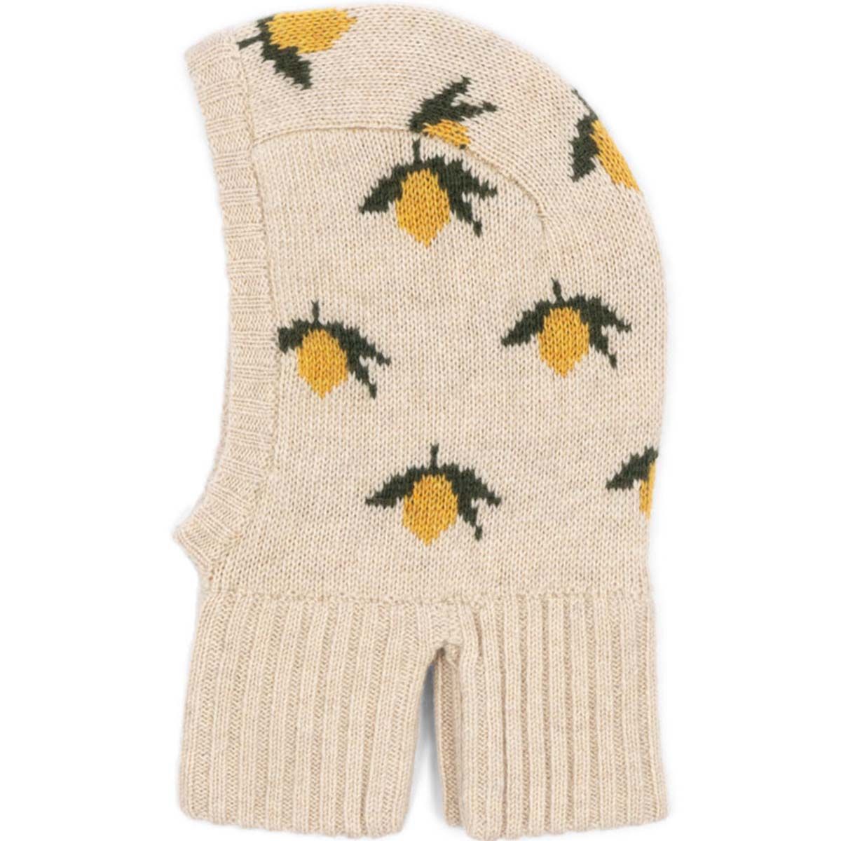 Konges Sløjd Belou balaclava i ull, Lemon