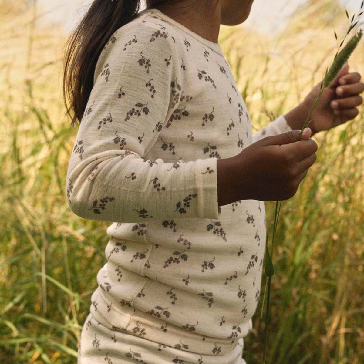 Lil' Atelier Nmfnoel genser i ull til småbarn, Morganite