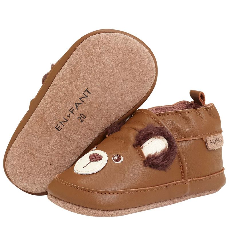 EnFant skinntøfler til baby, Toasted Coconut