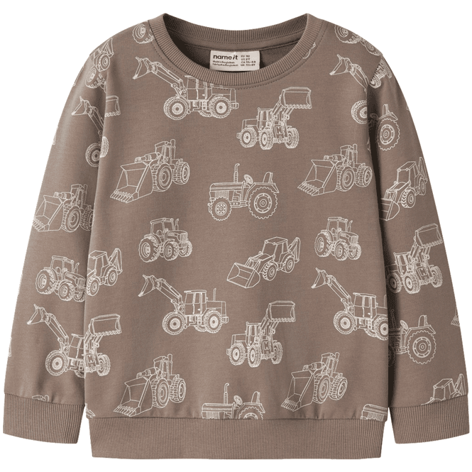 Hovedbilde Name It Nmmvaron sweatshirt til småbarn, Fossil
