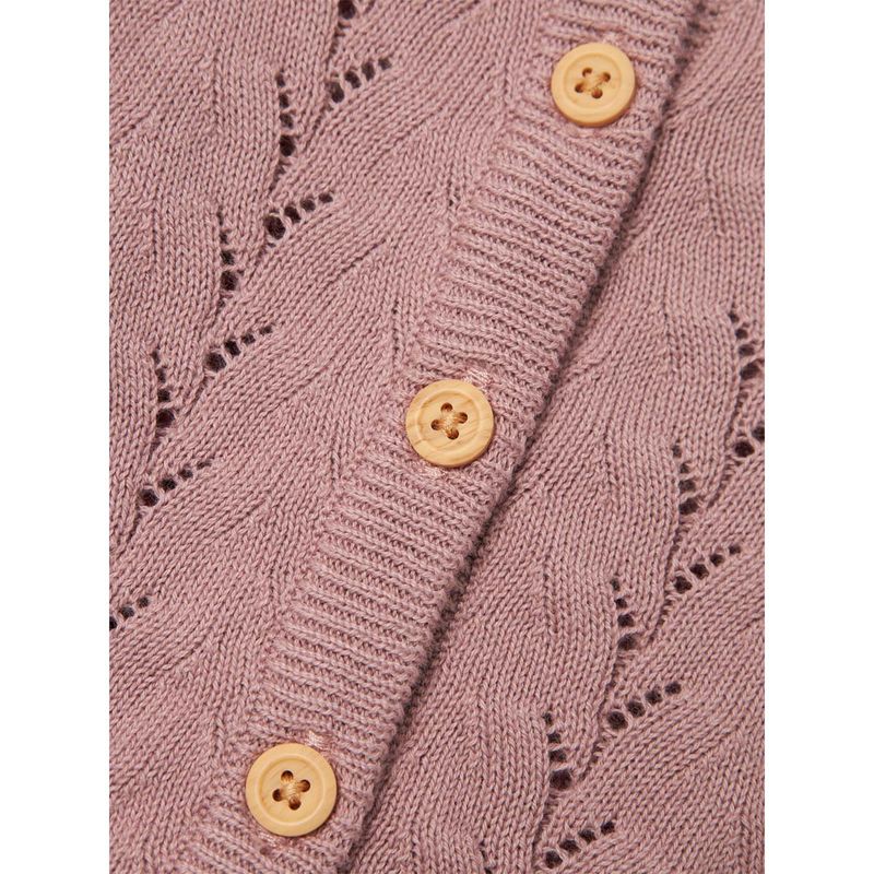 Name It Banni cardigan til barn og baby, deauville mauve