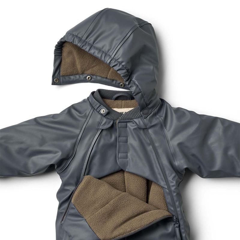 Wheat Evig vinterregndress til baby, Greyblue