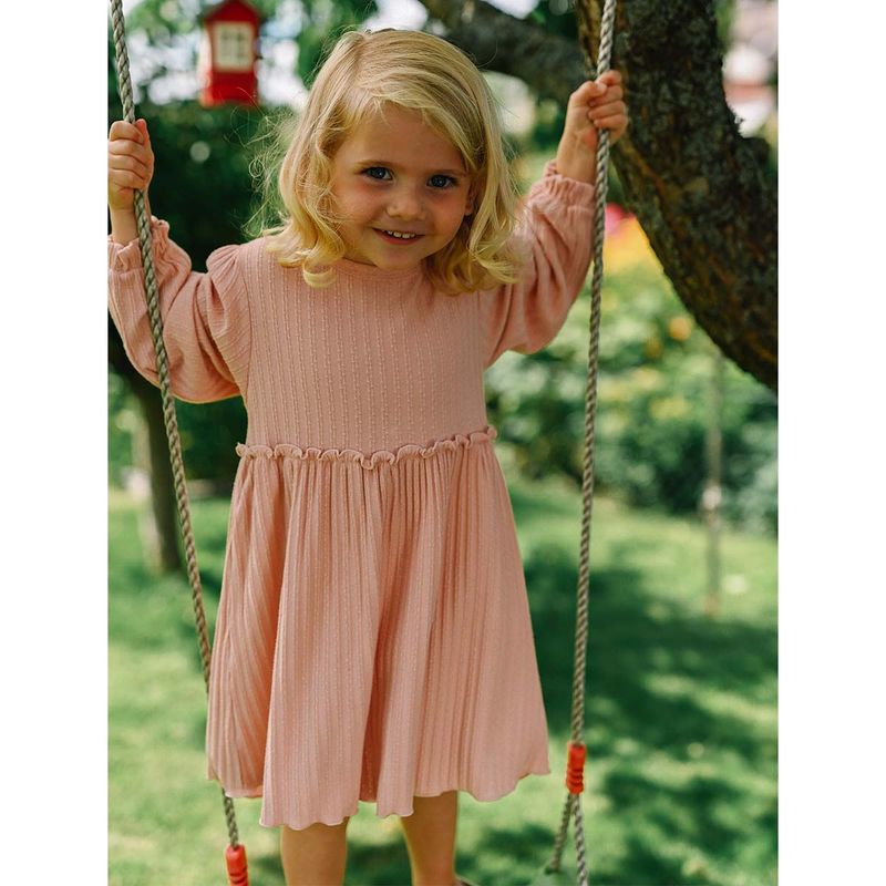Gullkorn Design Rose kjole til barn og baby, soft rosa