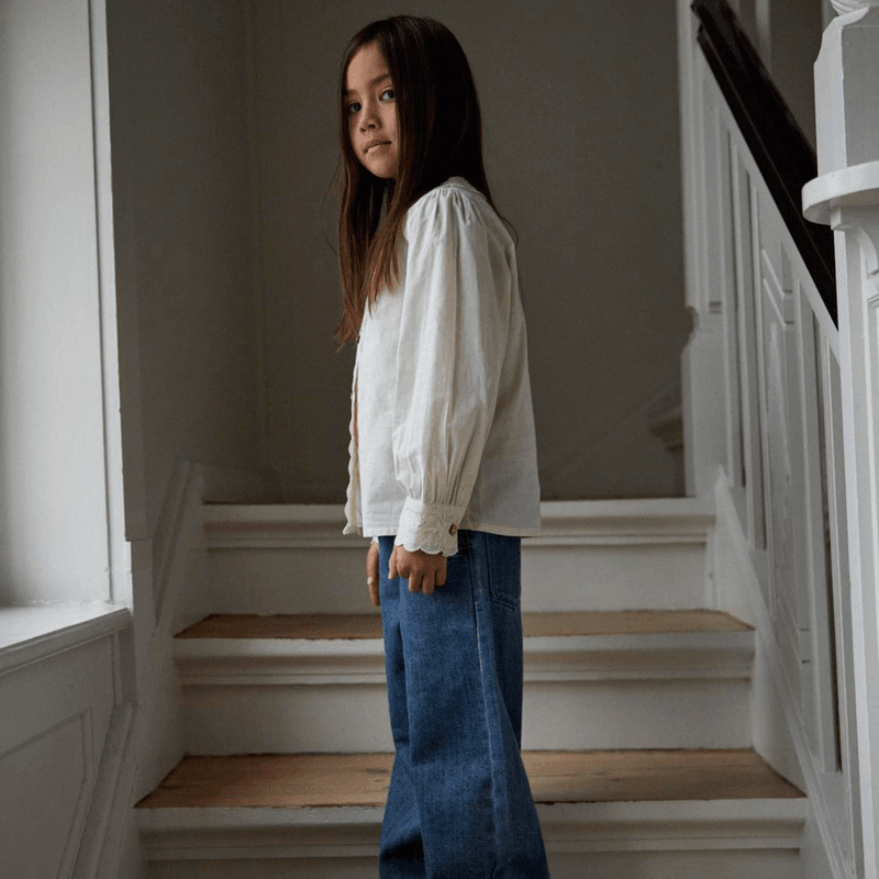 Lil' Atelier Nmfola bluse til småbarn, Turtledove