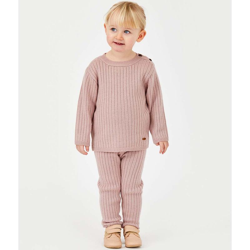 Hust & Claire Pil strikket ullgenser, rose cloud