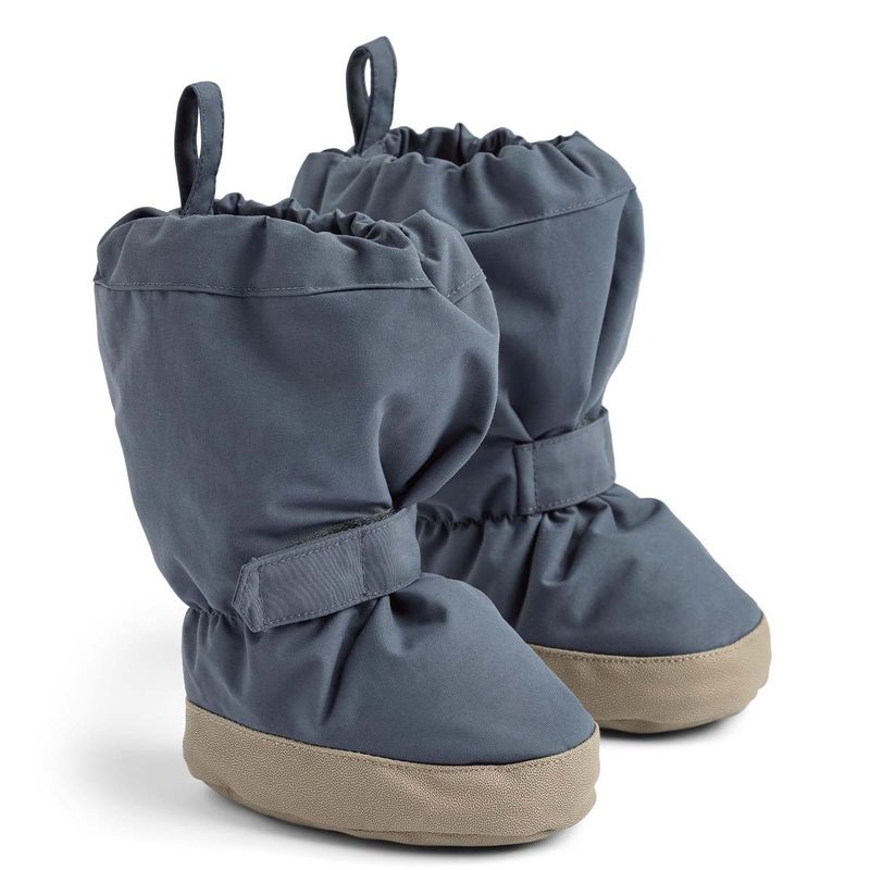 Wheat vinterbooties/overtrekkssko til baby, Greyblue