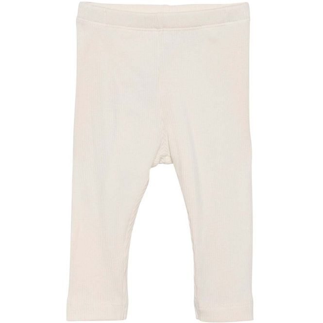 Hovedbilde MinyMo Rib leggings til baby, Seedpearl