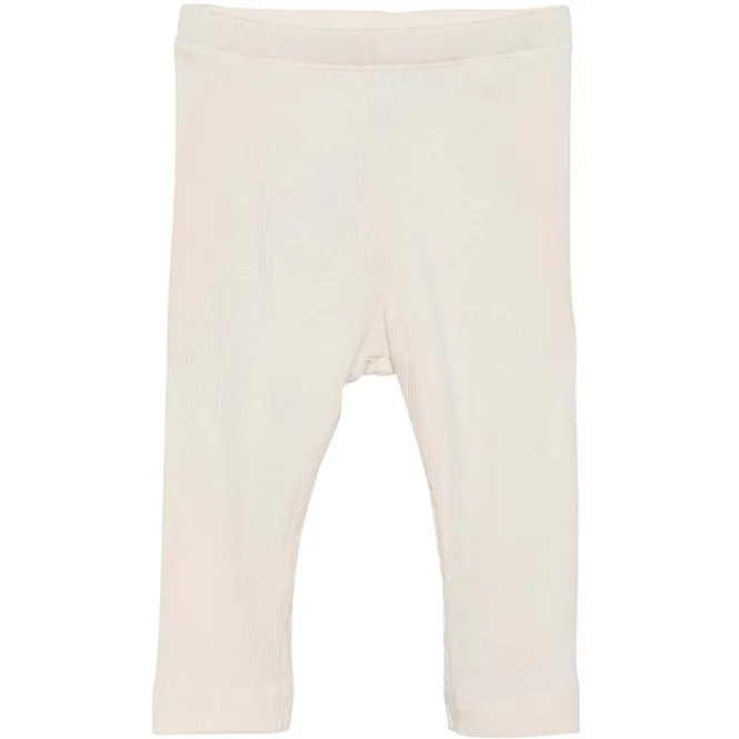 Hovedbilde MinyMo Rib leggings til baby, Seedpearl
