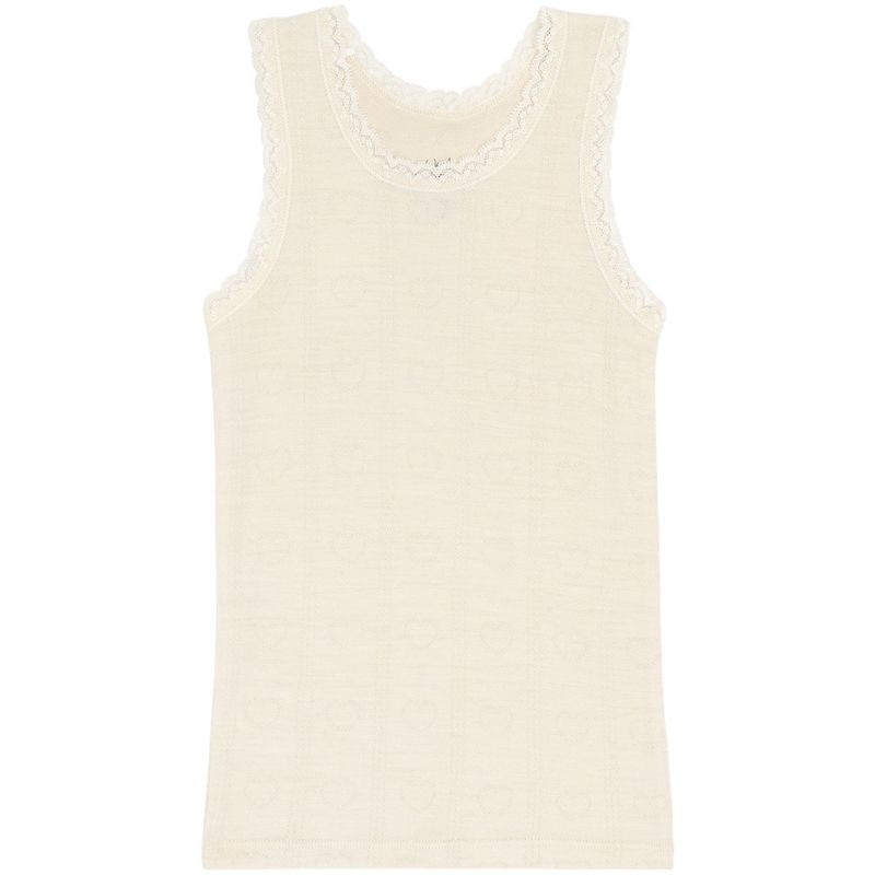 Hust and Claire Hcfaith topp i ull/bambus, Ivory