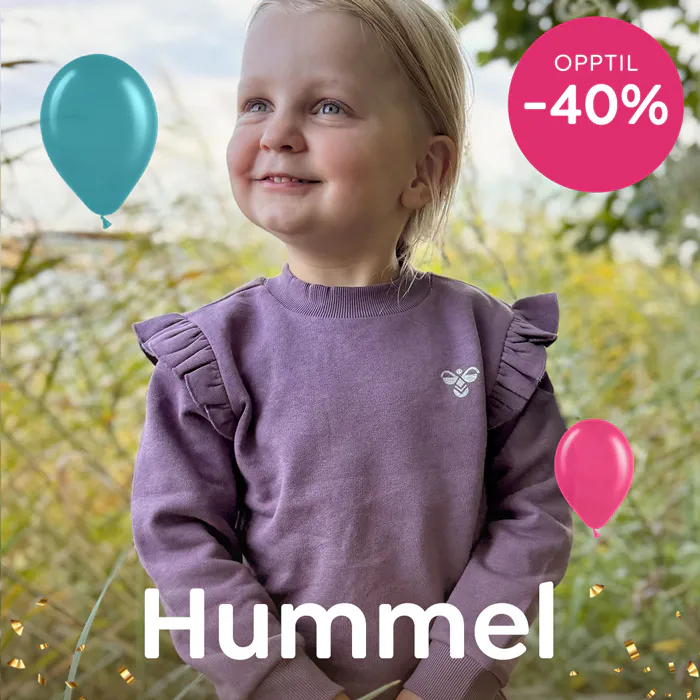 Hummel klær og ull til baby og barn nå opptil 40% rabatt på vårt bursdagssalg