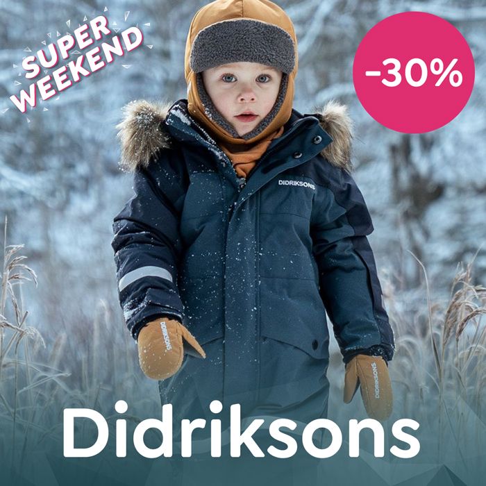 Tilbud! Nå får du -30% på vinterens nyheter fra Didriksons til barn