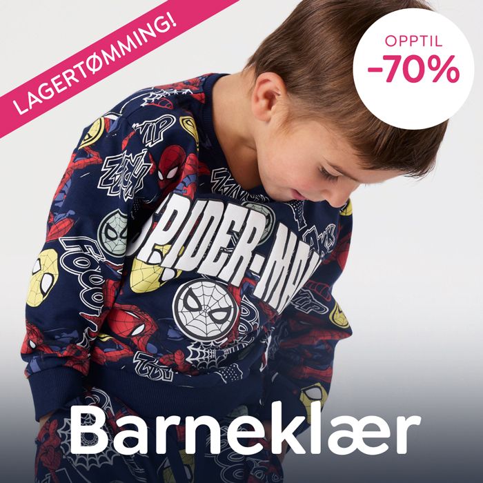 Lagertømming hos DressMyKid – opptil 70% rabatt på barneklær fra populære merkevarer til baby og barn.