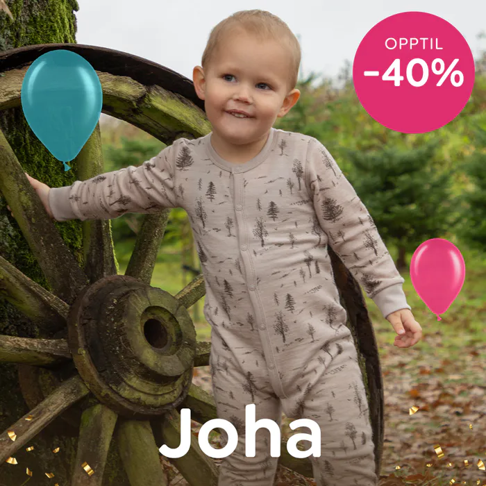 Gigantisk bursdagssalg! Nå får du opptil 40% rabatt på ull til barn og baby fra Joha