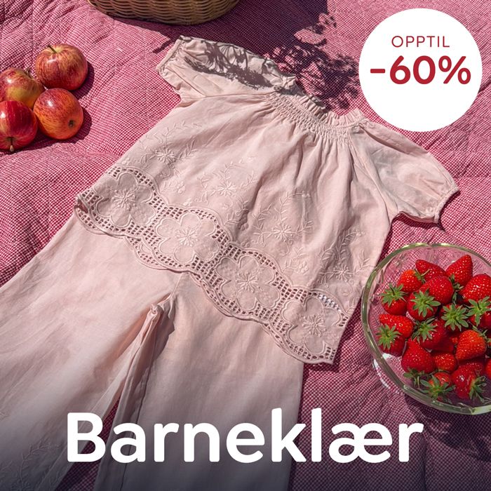 Barneklær på salg – opptil 60% rabatt på klær til baby, barn og ungdom fra kjente merker.