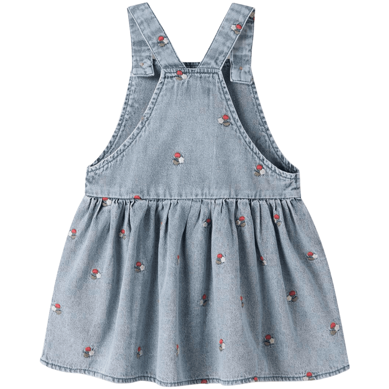 Lil' Atelier Nmffunda denim kjole til småbarn, Medium Blue