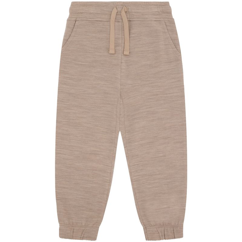 Hust and Claire Galon ull/bambus joggebukse, Biscuit