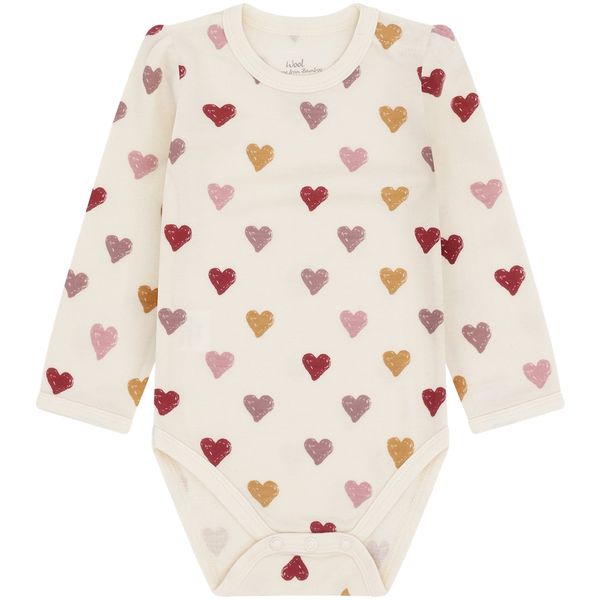 Hovedbilde Hust and Claire Baloo Hearts ull/bambus body, Off ...