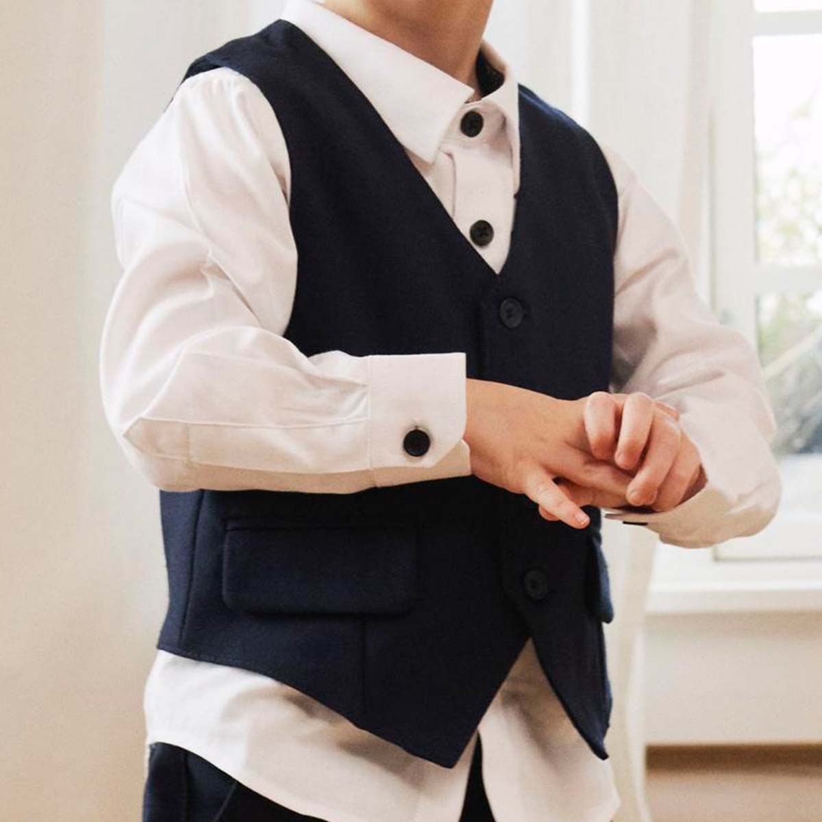 Name It Nmmriramel vest til småbarn, Dark Sapphire