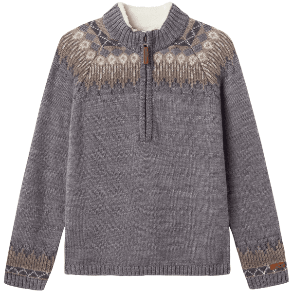 Hovedbilde Name It Nkmwriss half-zip genser i ull, Plum ...