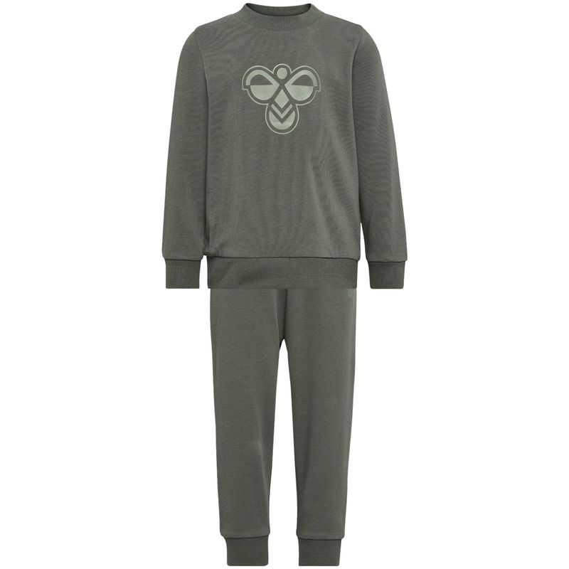 Hummel Bee joggedress-sett til småbarn, Castor Gray