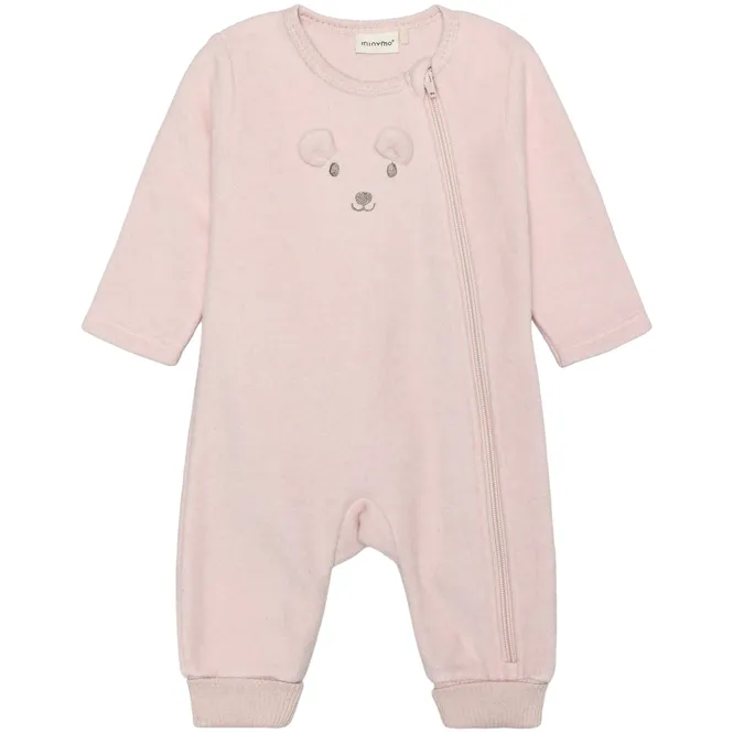 Hovedbilde Minymo heldress i bomullsfleece, Peach Whip