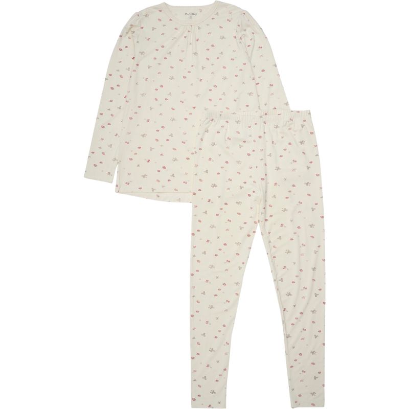 Minymo pyjamas i bambus til barn, Strawberry Ice