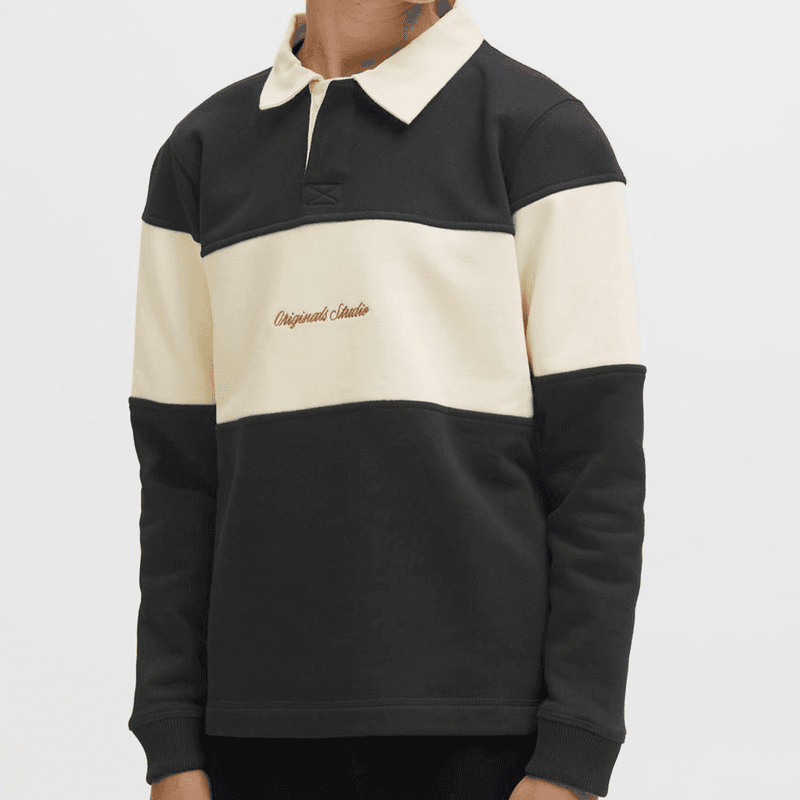 Jack and Jones Junior Jornorrebro pologenser, Black