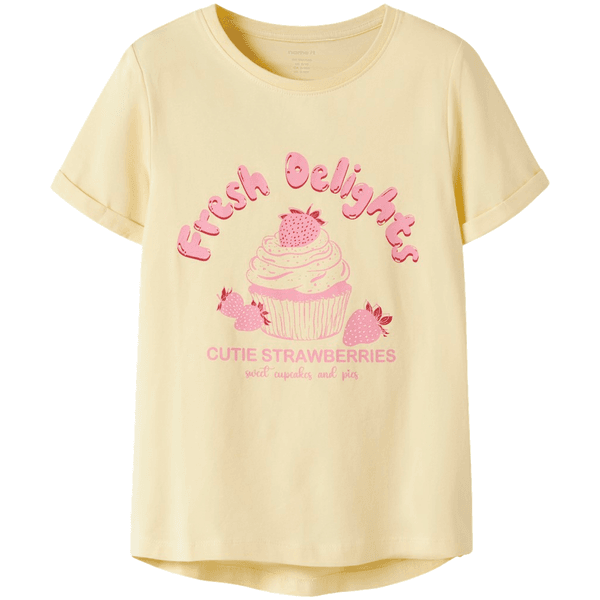 Hovedbilde Name It Nkfvix t-skjorte til barn, Double Cream