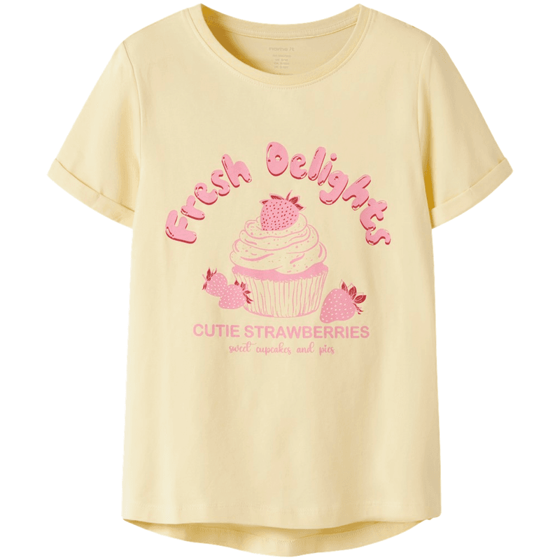 Name It Nkfvix t-skjorte til barn, Double Cream
