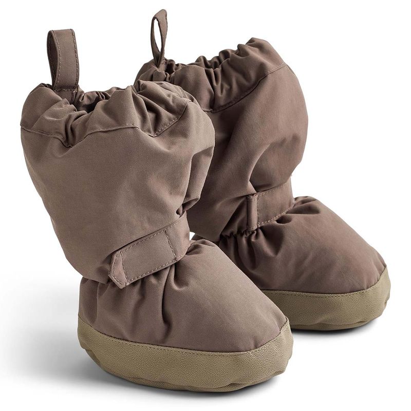 Wheat vinterbooties/overtrekkssko til baby, Plum Truffle