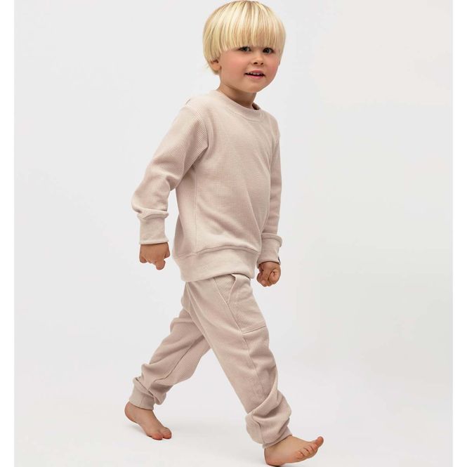 Hovedbilde Gullkorn Migma joggedress-sett til barn, Beige