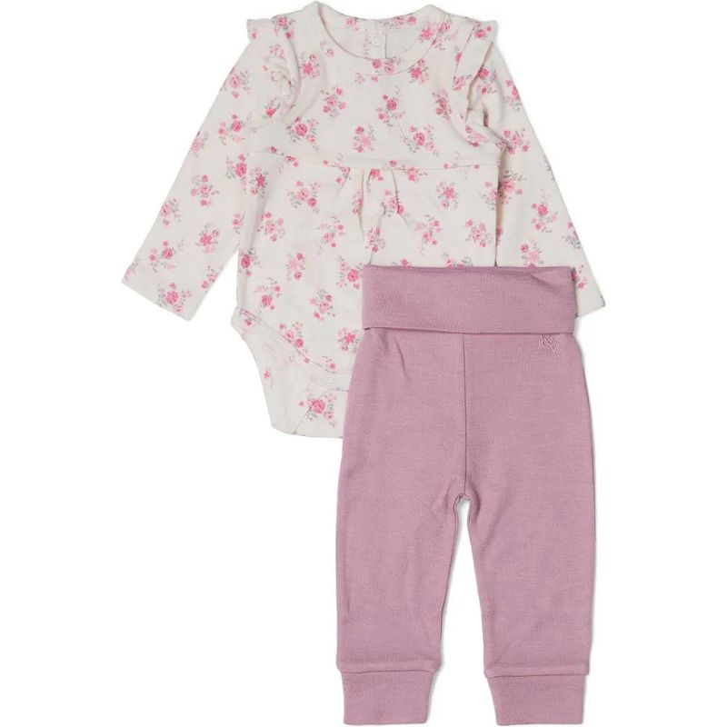 Vilje & Ve X DMK Adore sett i ull/bambus baby, Mauve