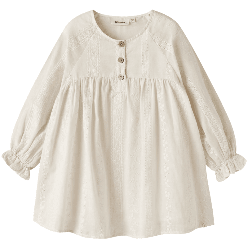 Lil' Atelier Nmfloba kjole til småbarn, Turtledove