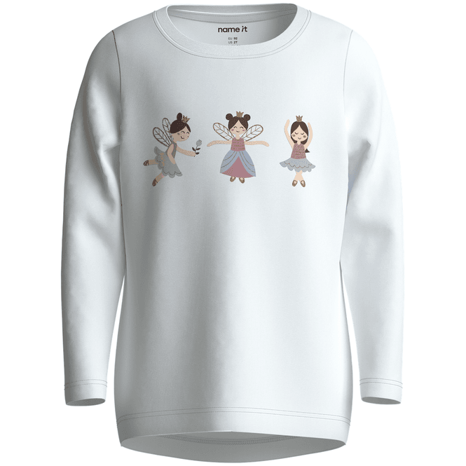 Hovedbilde Name It Nmfvix genser til småbarn, Bright White