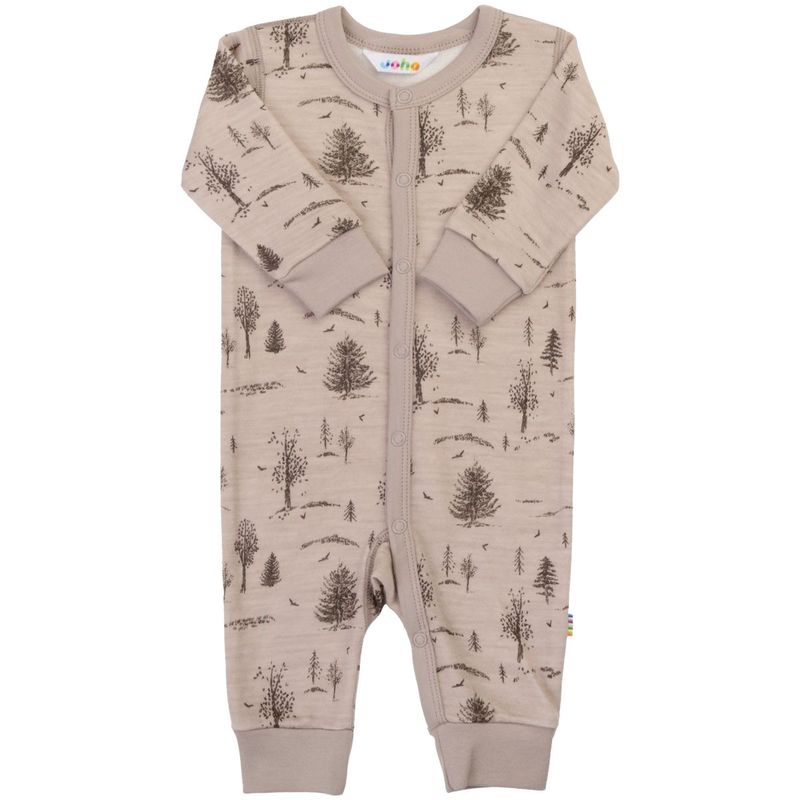 Joha heldress/pyjamas i ull/bambus, Beige
