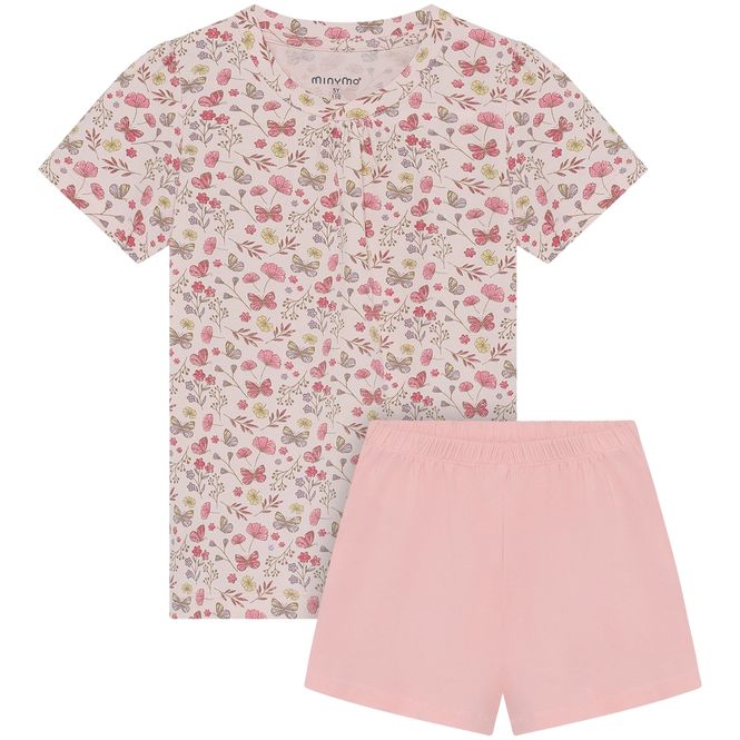 Hovedbilde Minymo shorts-sett til barn, Raindrops On Roses