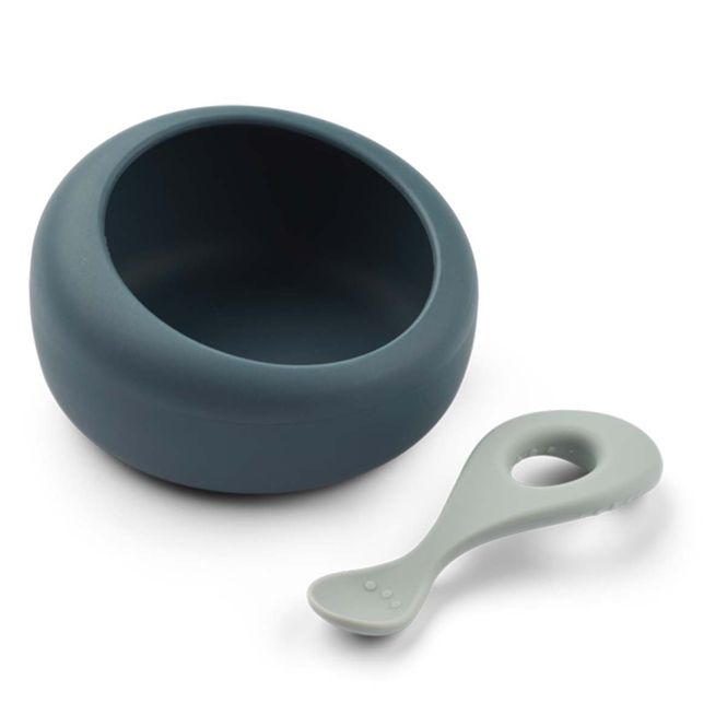 Hovedbilde Liewood Sparia bolle og skje, Whale blue/Dove ...